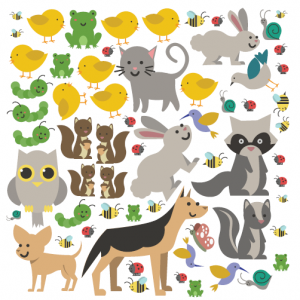 Wall Design Vinyl Character Bundle